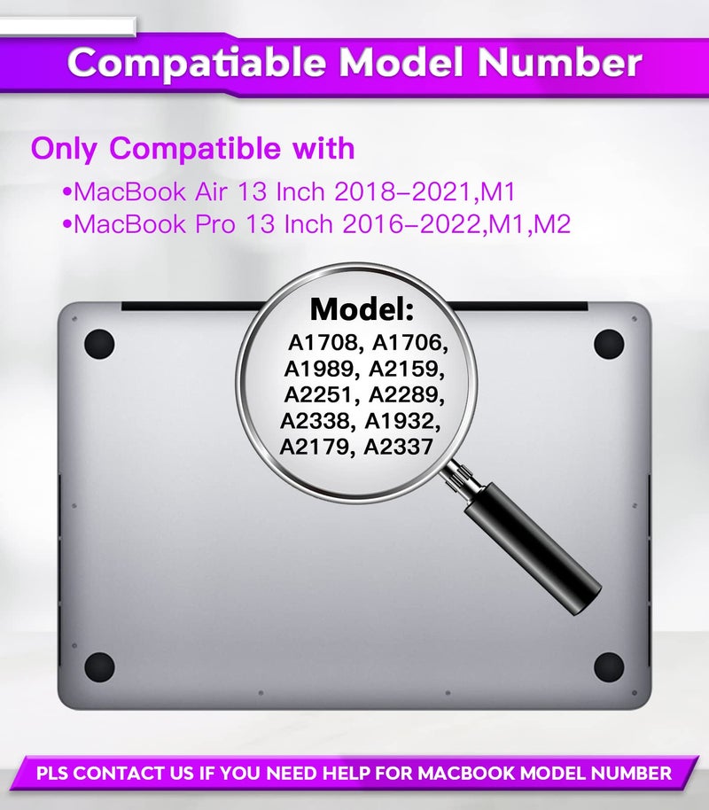 PYS macbook air 13 inch privacy screen Compatible with MacBook Air 13.3'(Released in 2018-2021: A1932,A2179,A2337)-Anti Glareï¼ŒWebcam Cover Sliderï¼ŒProvide Privacy, Ultra Slimï¼ŒEasy On - Image 2